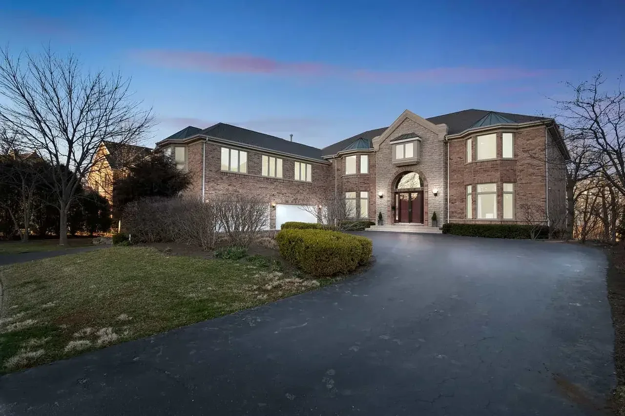Property photography showing evening light and outdoor or interior features