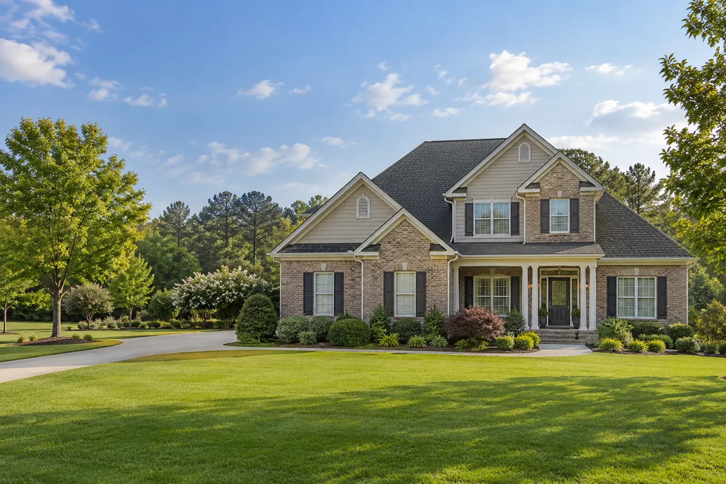 Illustrative home reflecting residential architecture in Warner Robins, Georgia