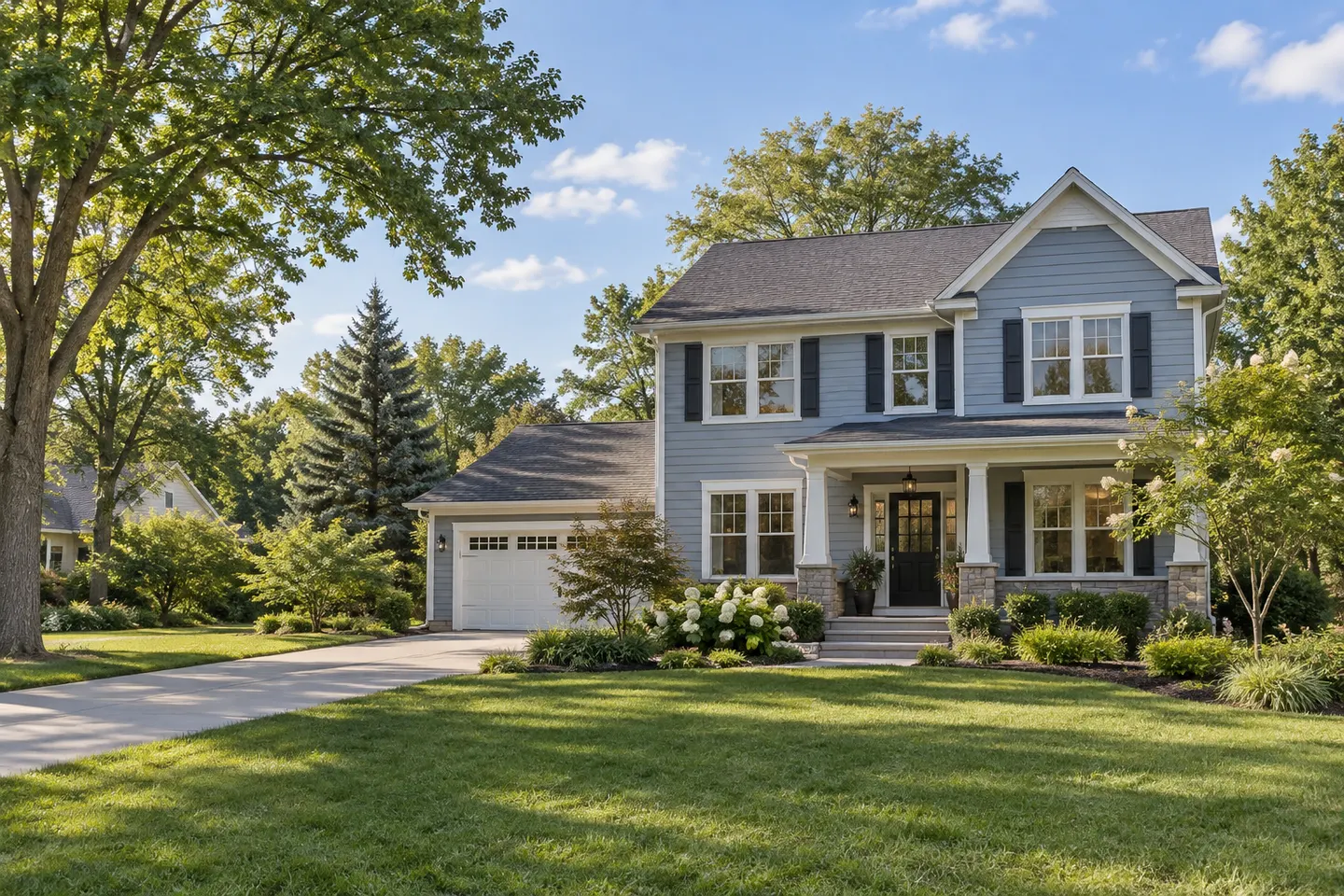 Illustrative home reflecting residential architecture in Cedar Rapids, Iowa