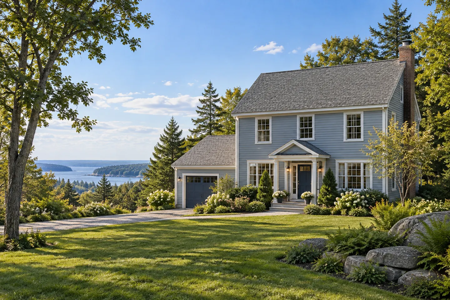 Illustrative home reflecting residential architecture in Maine, Maine