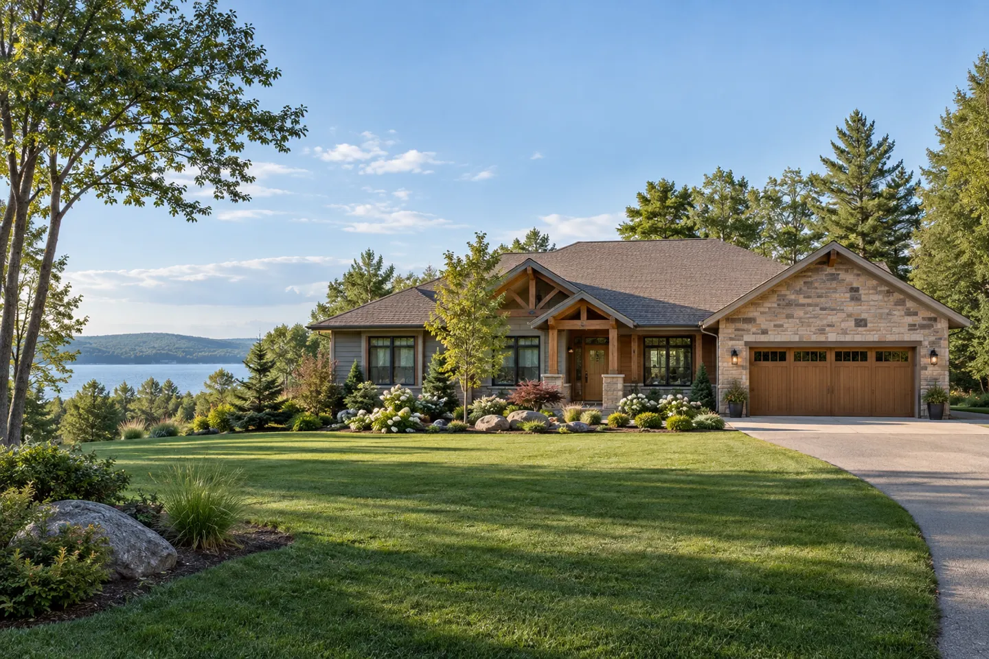 Illustrative home reflecting residential architecture in Traverse City, Michigan
