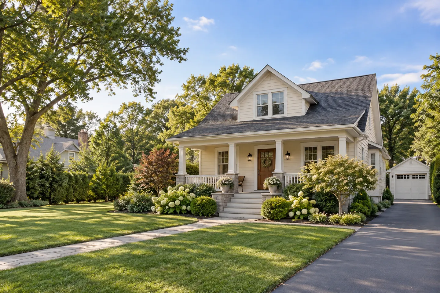Illustrative home reflecting residential architecture in Nassau County, New York