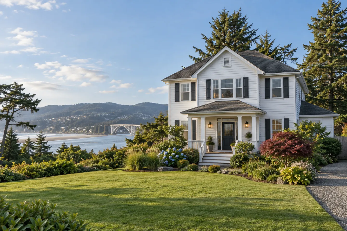 Illustrative home reflecting residential architecture in Newport, Oregon