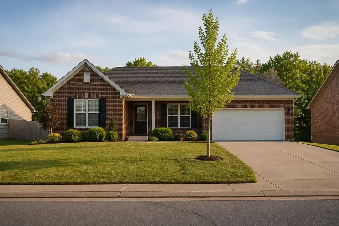 Illustrative home reflecting residential architecture in Clarksville