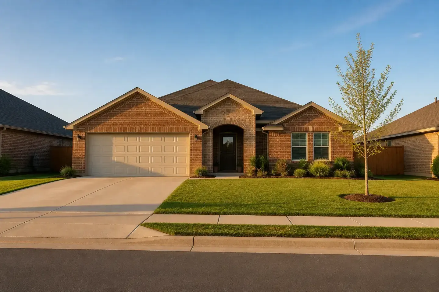 Illustrative home reflecting residential architecture in Lubbock