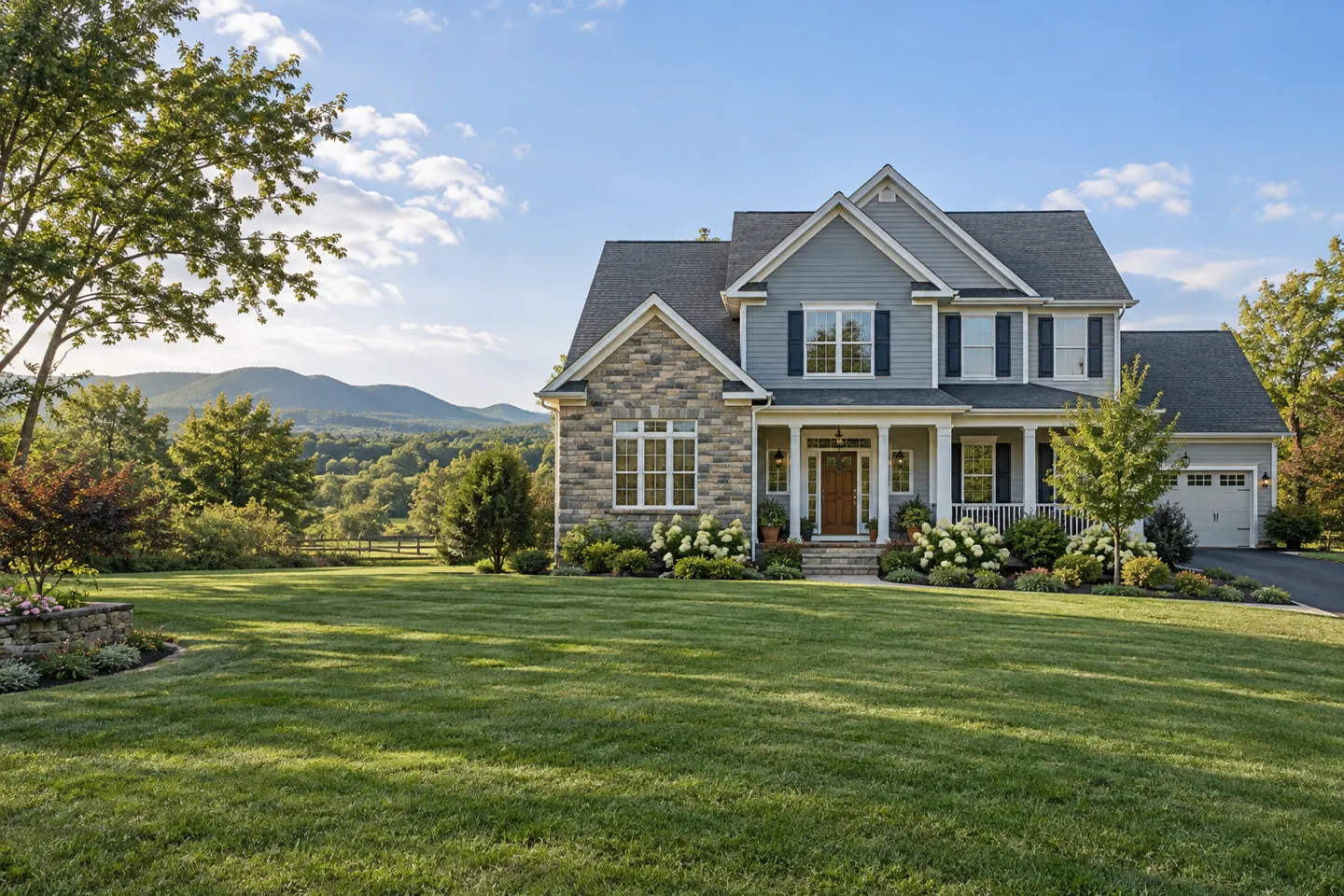 Illustrative home reflecting residential architecture in Harrisonburg, Virginia