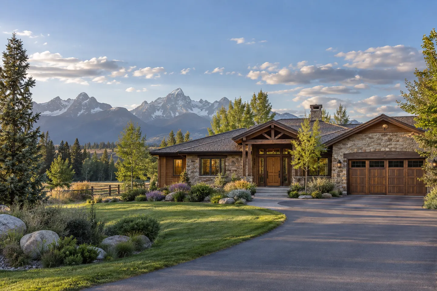 Illustrative home reflecting residential architecture in Jackson, Wyoming