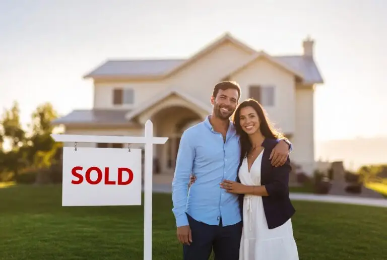 2% commission realtors - couple reviewing listing agreement at kitchen table